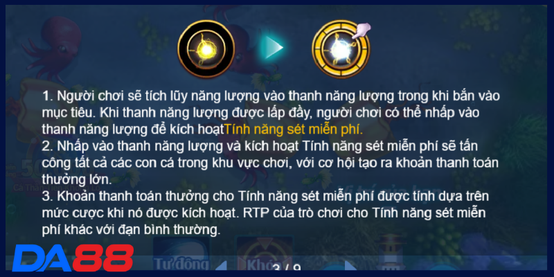 Quy tắc chơi game Happy Fishing