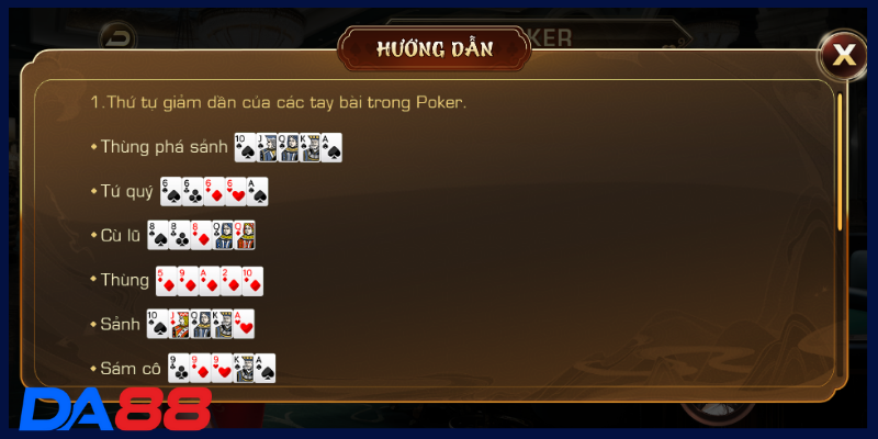 Hiểu quy luật là mẹo poker giúp bạn thắng lớn