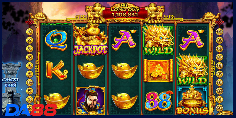 Quyền lợi hấp dẫn từ slots quy long chi bảo DA88